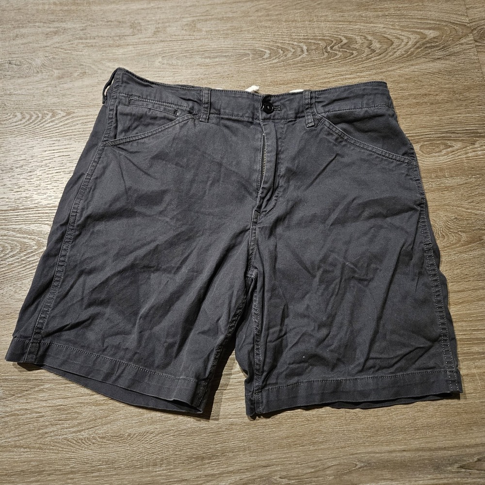 Buck Mason Vintage Canvas 8"‎ Walk Shorts Mens 31 Gray Stretch Cotton Casual